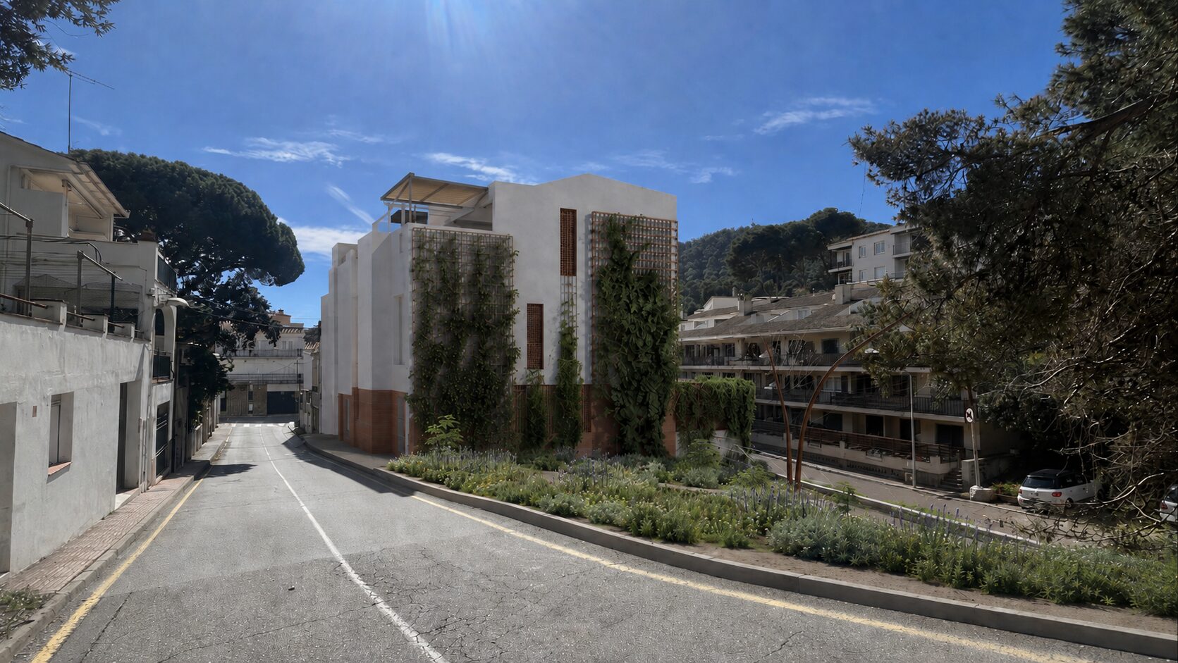Mediterranean design integrated into the surroundings